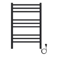 Полотенцесушитель электрический AZARIO ANCONA 500/800 квадрат, 9 секций, диммер справа, черный арт-AZ71858B — фото 1, Электрические полотенцесушители
