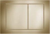 KK-POL 350/PBG/017-00-00 M05 Пластиковая панель смыва для инсталляции, цвет золото брашированное — фото 1, Панели