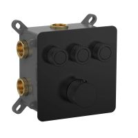 Товар: Смеситель с термостатом встраиваемый на 3 потребителя комплект с монтажной частью AQM8812MB - фото 1 Смеситель с термостатом встраиваемый на 3 потребителя комплект с монтажной частью AQM8812MB — фото 1, Смеситель для душа