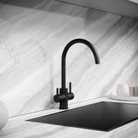 Смеситель для кухни SANCOS Taper с возможностью подключения фильтра для воды, цвет черный матовый, арт. арт-SC4012MB — фото 2, Смесители для кухни