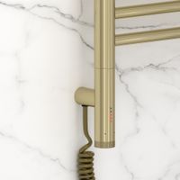 Полотенцесушитель электрический Сунержа Богема 3.1 с полкой 1000х500 МЭМ левый Шампань арт-020-6006-1050 — фото 2, Электрические полотенцесушители