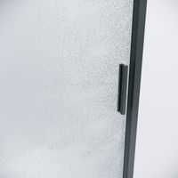 Душевое ограждение Grossman Style 100.K33.05.120.21.02-200.K33.05.100.21.02 (120х100х195) раздвижная(левая),черный матовый,стекло шиншилла,2 места арт-120.K33.05.1210.21.02 — фото 5, Прямоугольные душевые уголки