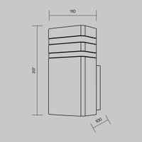 Товар: Настенный светильник (бра) Outdoor O578WL-01B - фото 8 Настенный светильник (бра) Outdoor O578WL-01B — фото 8, Уличное освещение