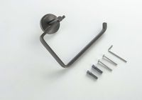 БЕТТА бумагодержатель квадратный, оружейная сталь арт-AQ4608BGM — фото 2, Держатели туалетной бумаги