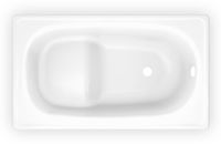 Ванна стальная BLB EUROPA MINI B2SE сидячая 1200х700 мм (B2SE22001) — фото 1, Стальные ванны