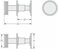 Вешалка Вешалка Сунержа Диско Состаренная бронза арт-05-2010-0006 — фото 3, Крючки для полотенец