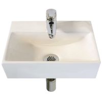 Раковина маленькая GS, 36,5x25x10,5 cm, белая керамика арт-32576 — фото 15, Раковины подвесные