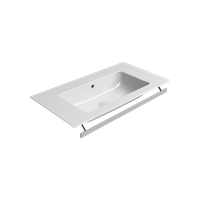 раковина подвесная/встраиваемая PURA 82x46 белый арт-8838111 — фото 3, Раковины подвесные