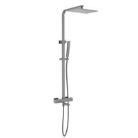 Душевая система с термостатом Timo Tetra-thermo SX-0169/18 черное золото — фото 5, Душевые системы