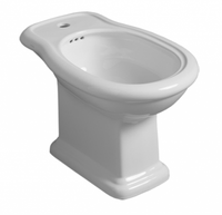 Биде SIMAS LANTE Напольное приставное с одним отверстием цвет белый LA04 — фото 1, Биде напольные