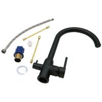 NAPOLI Смеситель д/кухни совмещенный с краном для питьевой воды, черный арт-32656 — фото 8, Смесители для кухни