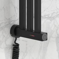 Полотенцесушитель электрический Сунержа Хорда 4.0 1200х166 Тёмный титан муар арт-15-0834-1200 — фото 2, Электрические полотенцесушители