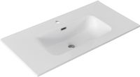Раковина Aquanet Flat 90 белая матовая 00330432 — фото 4, Раковины встраиваемые сверху