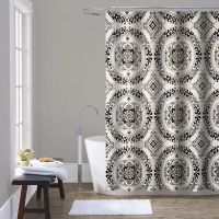 шторка д/в тканевая 180х200см "Готический орнамент" MZ-177 — фото 1, Шторки на ванну