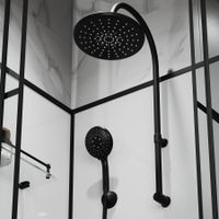 Душевая кабина Niagara Standart (90х90х225) низкий поддон(15см),черный,стекло прозрачное,3 места арт-ST90/15QR/KL/BKT — фото 9, Душевые кабины