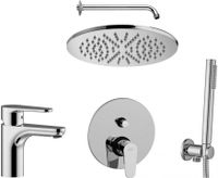 Набор смесителей Paffoni Green 5 в 1 (сет 8) (с внутренней частью) 00255126 — фото 13, Готовые комплекты для ванной комнаты