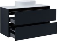 Тумба под раковину Allen Brau Activity 120 1.34007.AM антрацит матовый/черный браш — фото 13, Тумбы под раковину