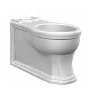 Унитаз Scarabeo Castellana со средним бачком цвет белый/хром арт-5308+5365CR — фото 2, Напольные унитазы