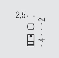 Крючок COLOMBO DESIGN LULU одинарный цвет хром арт-LC57 — фото 2, Крючки для полотенец