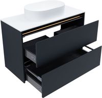 Тумба под раковину Allen Brau Activity 100 антрацит матовый/черный браш арт-1.34006.AM — фото 7, Тумбы под раковину