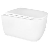 Унитаз подвесной Azario RIANO 350х490х350 безободковый, слив "Скрытое Торнадо", с быстросъемным сиденьем микролифт арт-AZ-2808E — фото 15, Подвесные унитазы