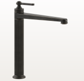 Смеситель для раковины, Gessi, VENTI20, тип открывания воды-однорычажный, отверстия для монтажа-1, высота, мм-317, вынос излива, мм-208, донный клапан-есть, тип подводки-гибкий, стандарт подвода воды-3/8", цвет-Aged Bronze арт-65003.187 — фото 1, Смесители для раковины