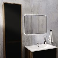 Тумба под раковину VIANT ЛЮКСЕМБУРГ 75 подвесная черный арт-VLUX75ELCH-T2YP — фото 4, Тумбы под раковину