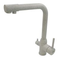 MILANO Смеситель д/кухни совмещенный с краном для питьевой воды, серый камень 32659 — фото 1, Смесители для кухни