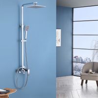 Душевая стойка ABBER Wasserfall AF8616L с изливом, хром — фото 2, Душевые стойки