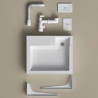 Товар: Раковина на стиральную машину Reflexion Tetra RF6050TE - фото 10 Раковина на стиральную машину Reflexion Tetra RF6050TE — фото 10, Раковины встраиваемые сверху