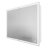 Шкаф-зеркало "МЕРКАДО-90 см" универсал. с LED подсветкой 209003 — фото 3, Зеркальные шкафы в ванную