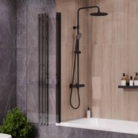 Шторка на ванну стеклянная Reflexion арт-RX15070CBL-23 — фото 2, Шторки для ванной распашные