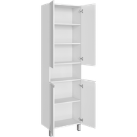 Напольный пенал 55 см с двумя дверьми арт-ROD0555N — фото 1, Пеналы для ванной комнаты