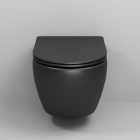 Товар: Унитаз подвесной Grossman (520х360х320) безободковый,смыв торнадо,черный матовый с тонкой крышкой,микролифт,1 место арт-GR-4457BMSQ - фото 5 Унитаз подвесной Grossman (520х360х320) безободковый,смыв торнадо,черный матовый с тонкой крышкой,микролифт,1 место арт-GR-4457BMSQ — фото 5, Подвесные унитазы