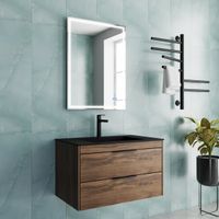 База под раковину Chiara 2D 800 подвесная, 2 выкатных ящика soft-close, С.Oak арт-VMC-2C2800CO — фото 1, Тумбы под раковину