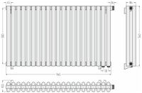 Отопительный радиатор Сунержа Эстет-11 EU50 500х945 21 секция Без покрытия арт-00-0312-5021 — фото 4, Радиаторы отопления