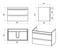 Товар: Тумба под раковину арт-П-Бри-09080-012Я - фото 5 Тумба под раковину арт-П-Бри-09080-012Я — фото 5, Тумбы под раковину