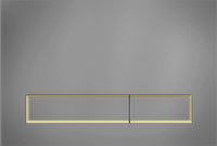 KK-POL 350/PPL/004-00-03 Vitrum Grande V1 Стеклянная панель смыва, прямоугольная, цвет графит/золото матовое — фото 1, Панели