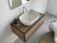 Раковина Scarabeo GLAM накладная без перелива без отверстий цвет белый матовый арт-1804 41 — фото 3, Раковины накладные