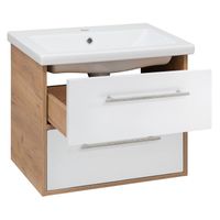 Тумба подвесная MELBOURNE 60 /дуб/белый/ AQUA DE MARCO 2060WCMEL/H/V.2.0 — фото 5, Тумбы под раковину