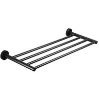 Полотенцедержатель COLOMBO DESIGN PLUS W4987.NM Полка цвет черный матовый — фото 1, Полотенцедержатели