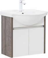 Тумба под раковину Aquanet Сидней 60 дуб рошелье/белый 00345122 — фото 5, Тумбы под раковину