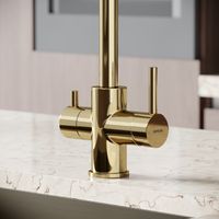 Смеситель для кухни SANCOS Vela с возможностью подключения фильтра для воды, цвет полированное золото, арт. SC4013ZG — фото 7, Смесители для кухни