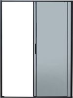 Душевая дверь Aquanet Pleasure Evo 140 профиль черный, прозрачное стекло арт-AE65-N140-BT — фото 5, Раздвижные душевые двери