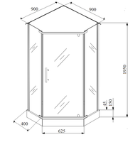 Товар: Душевой уголок с поддоном Parly 90х90х195 см, профиль черный, стекло прозрачное арт-ZPE911BE - фото 7 Душевой уголок с поддоном Parly 90х90х195 см, профиль черный, стекло прозрачное арт-ZPE911BE — фото 7, Душевые уголки трапеция