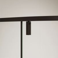 Душевой уголок RGW SV-53B 80x80, полукруглый, профиль черный, стекло прозрачное/6 мм, арт-06325388-14 — фото 7, Душевые уголки четверть круга