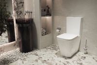 Унитаз-компакт Tornado Q-Line , цвет белый, ультратонкое сиденье soft-close, P-trap арт-VT2-12T — фото 1, Напольные унитазы