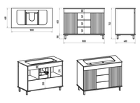 Тумба под раковину арт-ENF-06100-0343Я — фото 5, Тумбы под раковину