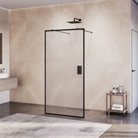 Товар: Душевая перегородка RGW WA-017B 100x200, профиль черный, стекло прозрачное 8 мм, арт-35101710-84 - фото 3 Душевая перегородка RGW WA-017B 100x200, профиль черный, стекло прозрачное 8 мм, арт-35101710-84 — фото 3, Душевые перегородки