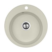 Мойка кухонная ШЕЛЛИ 50, круглая, жемчуг 1A734732SS240 — фото 1, Кухонные мойки